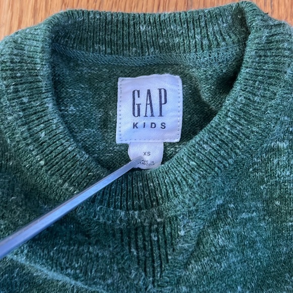 Gap Boys Crew Neck Sweater Green XS (Size 4-5) - Picture 4 of 7